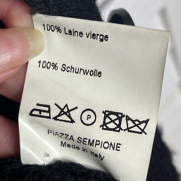 Piazza Sempione Black Knit Short Sleeve Sweater Size IT40/SM - Picture 6 of 11